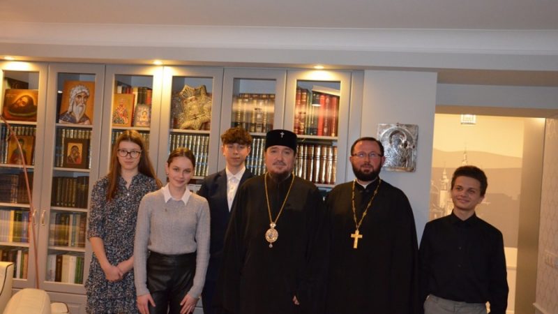 Spotkanie Jego Ekscelencji Arcybiskupa Jerzego z Bractwem Młodzieży Prawosławnej z Lubina.