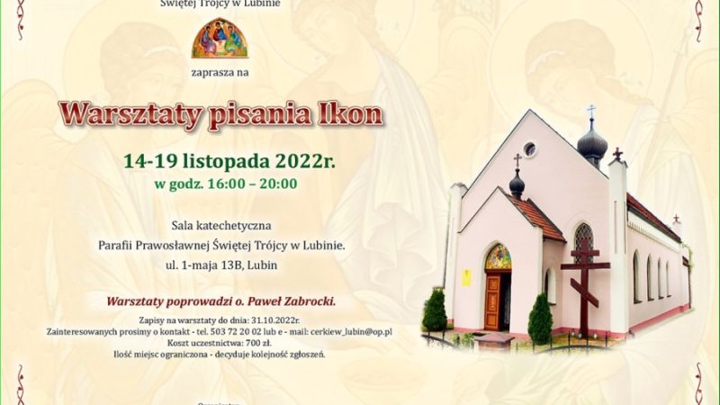 Warsztaty Ikonograficzne w Lubinie 14-19 listopada 2022r.